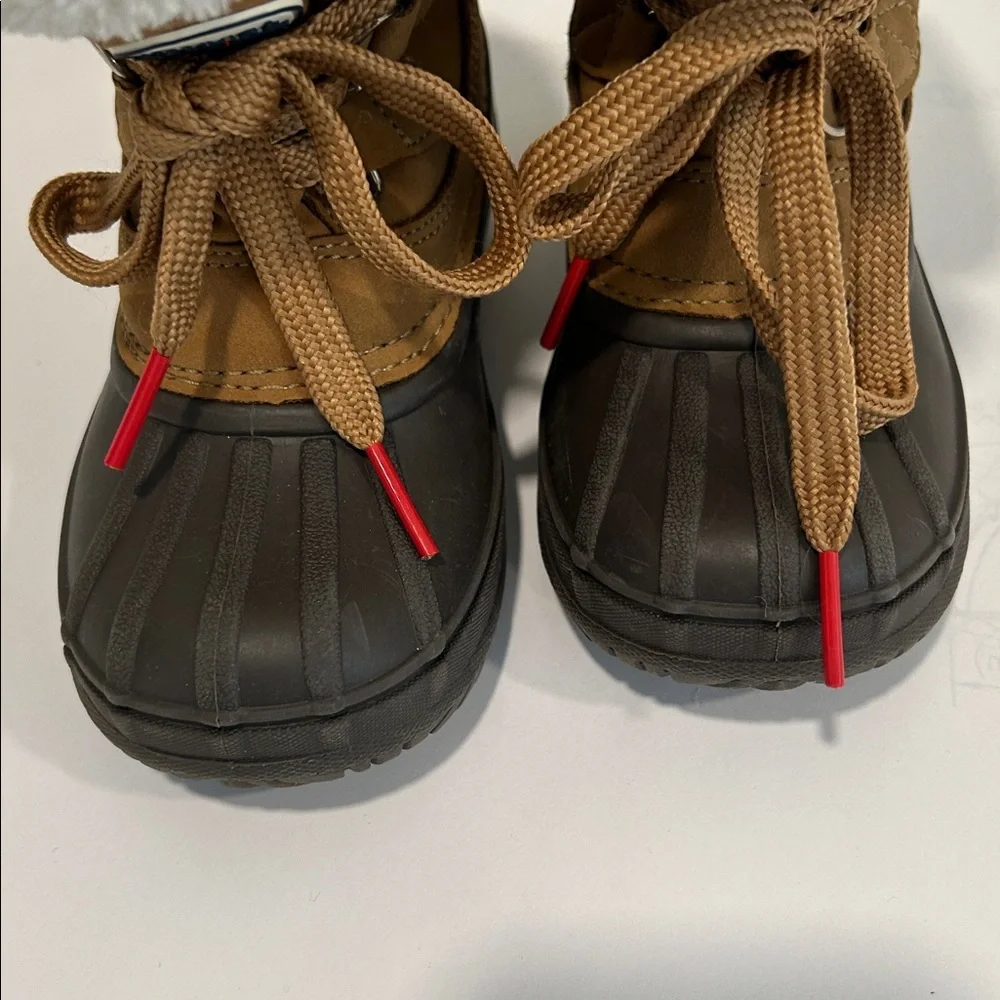 Nautica Brown Winter Boots with Faux Fur Lining